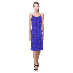 unicorn pattern blue by JamColors Alcestis Slip Dress (Model D05)
