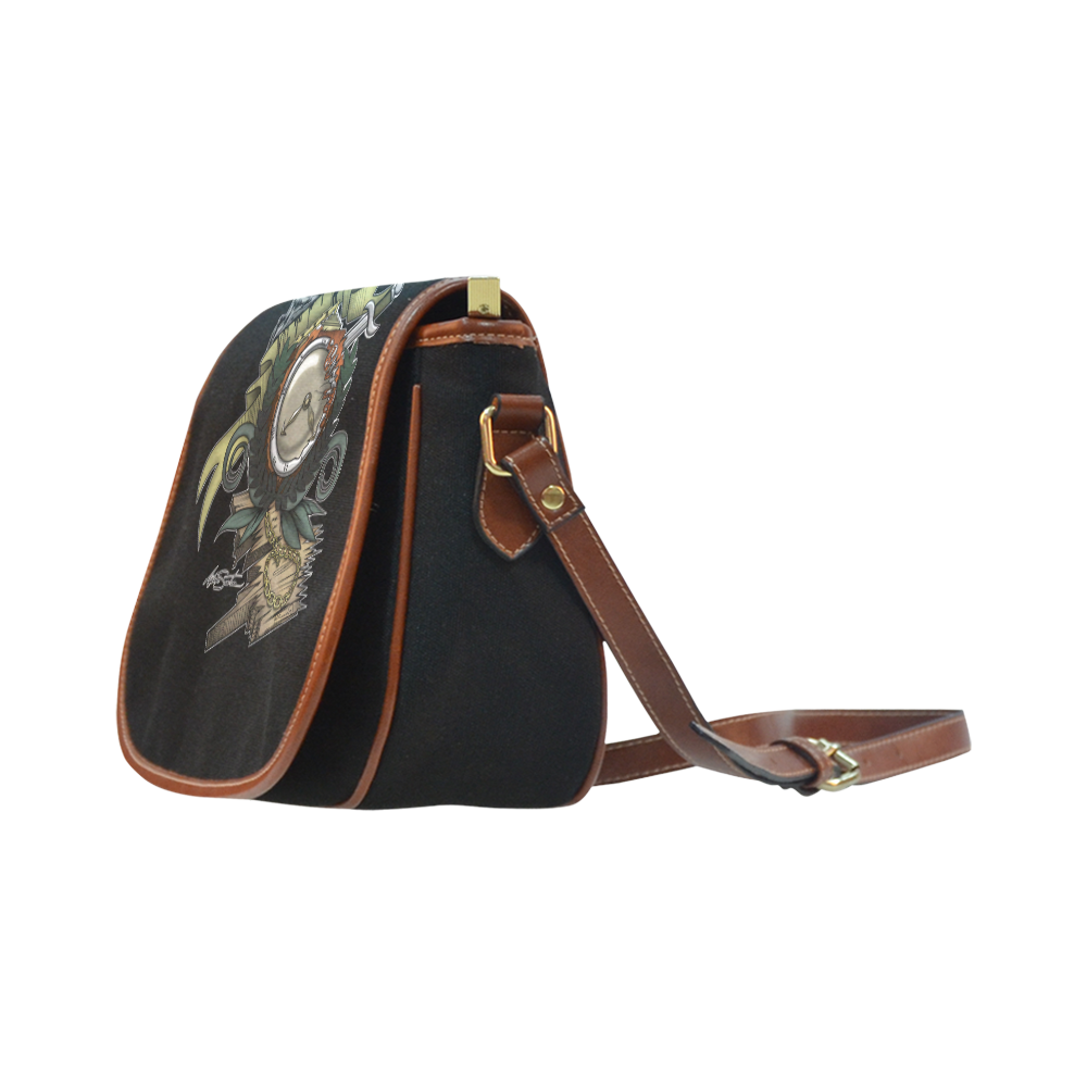 End Of Time Saddle Bag/Small (Model 1649)(Flap Customization)