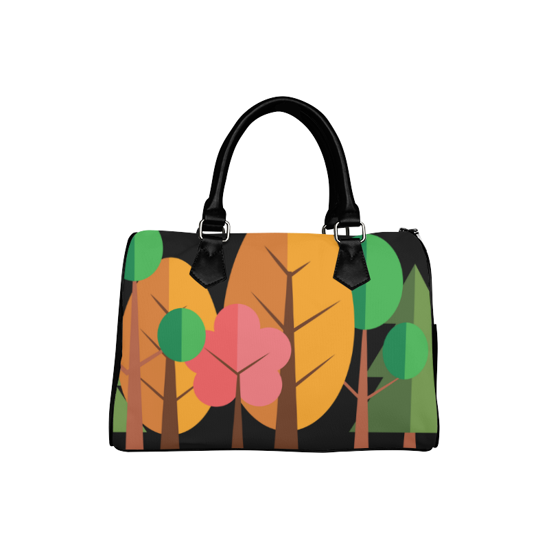 Autumn Trees Nature Forest Boston Handbag (Model 1621)