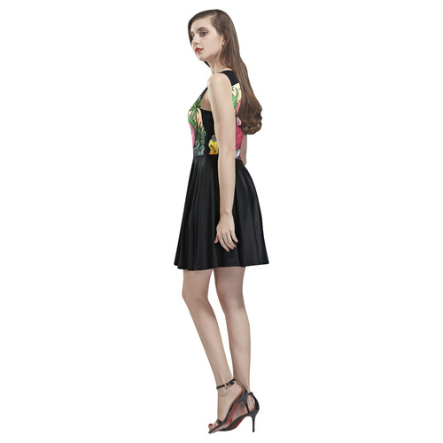 Flamingo Thea Sleeveless Skater Dress(Model D19)