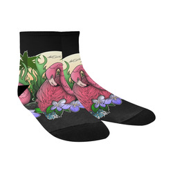 Flamingo Quarter Socks
