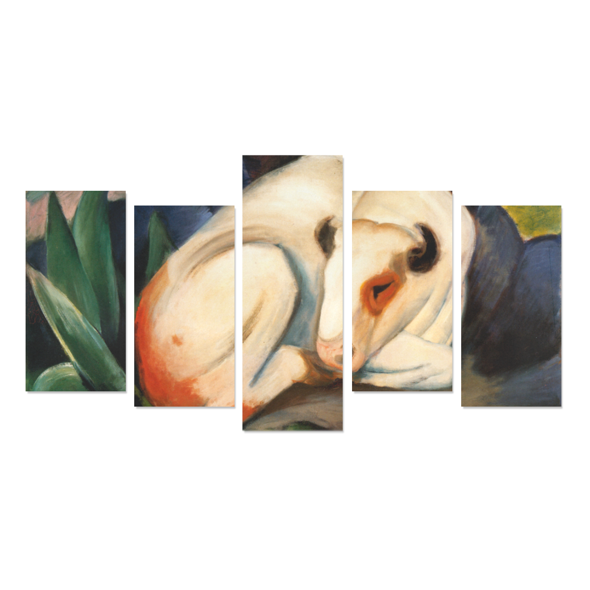 The Bull by Franz Marc Canvas Print Sets E (No Frame)