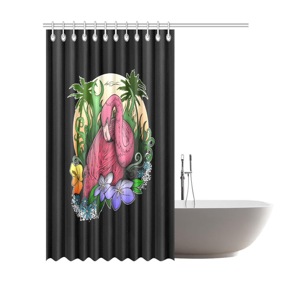 Flamingo Shower Curtain 72"x84"