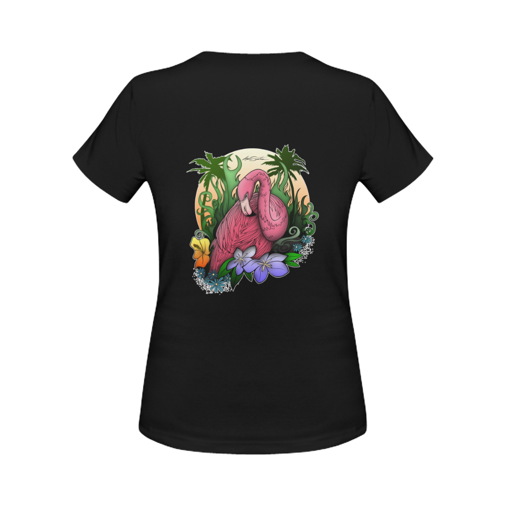 Flamingo Women's Classic T-Shirt (Model T17）