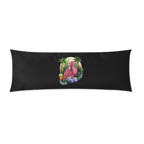 Flamingo Custom Zippered Pillow Case 21"x60"(Two Sides)