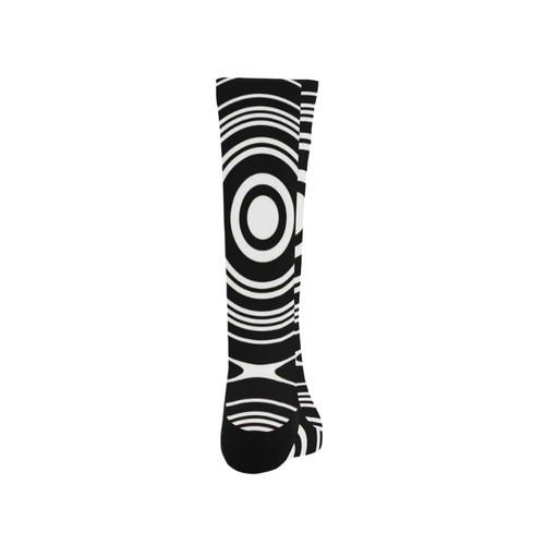 Concentric Circle Pattern Trouser Socks