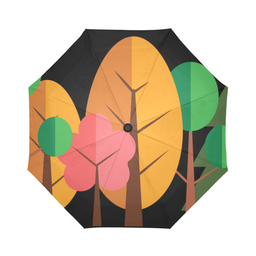 Autumn Trees Nature Forest Auto-Foldable Umbrella (Model U04)