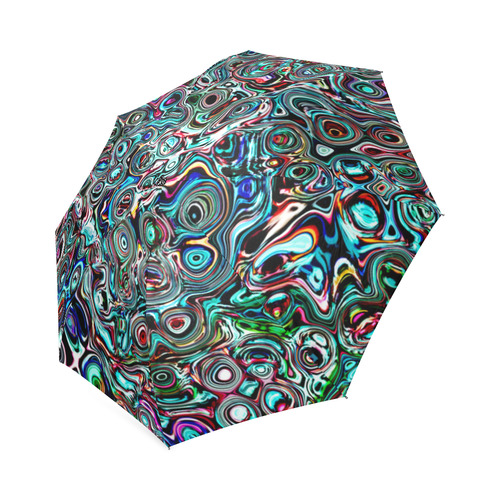 VanGogh Swirl - Jera Nour Foldable Umbrella (Model U01)