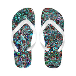 VanGogh Swirl - Jera Nour Flip Flops for Men/Women (Model 040)