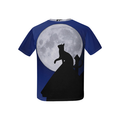 Moon Cat Kids' All Over Print T-shirt (USA Size) (Model T40)