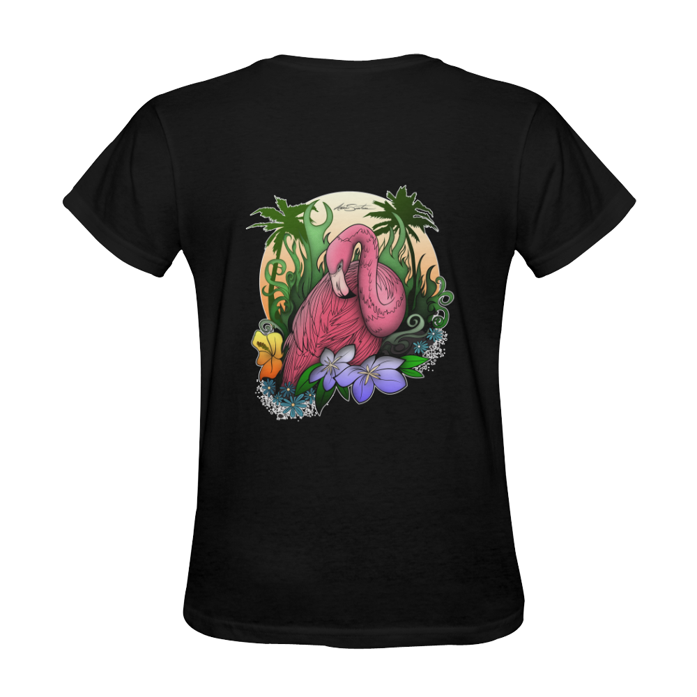 Flamingo Sunny Women's T-shirt (Model T05)