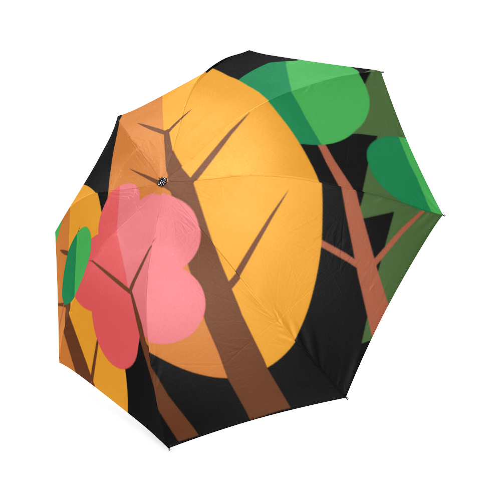 Autumn Trees Nature Forest Foldable Umbrella (Model U01)