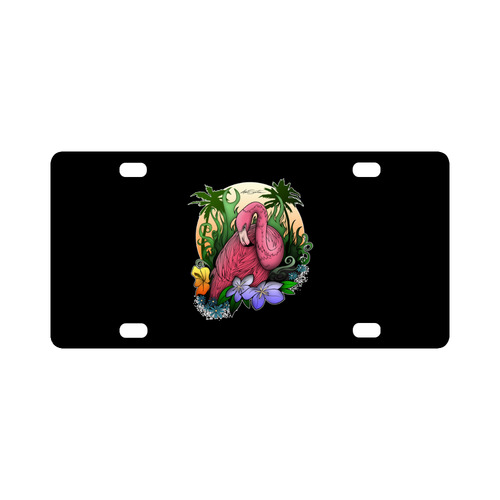 Flamingo Classic License Plate