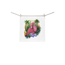 Flamingo Square Towel 13“x13”