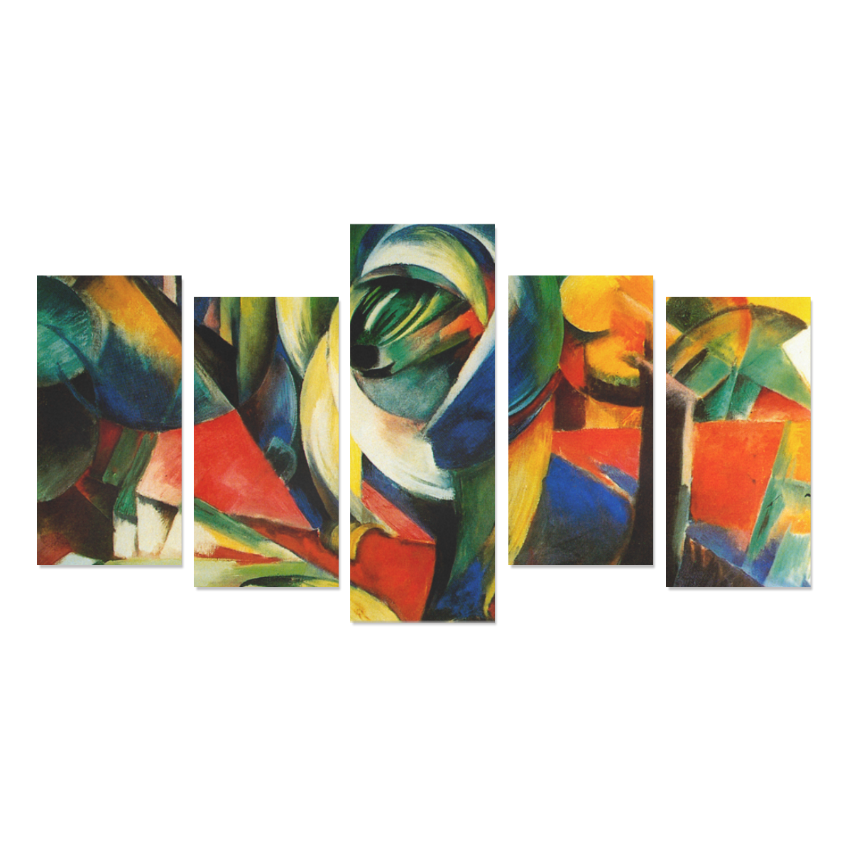 The Mandrill by Franz Marc Canvas Print Sets E (No Frame)