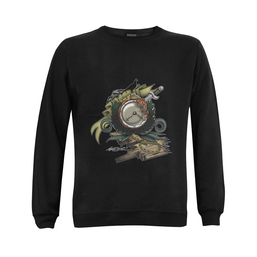 End Of Time Gildan Crewneck Sweatshirt(NEW) (Model H01)