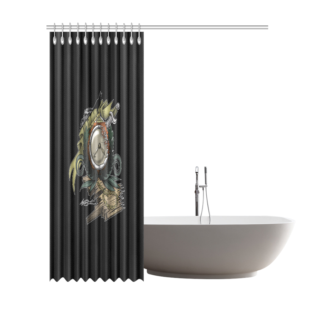 End Of Time Shower Curtain 72"x84"
