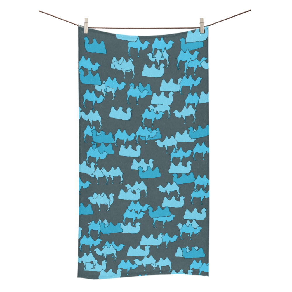 camelflage blue Bath Towel 30"x56"