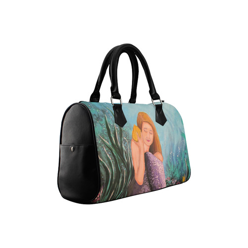 Mermaid Under The Sea Boston Handbag (Model 1621)