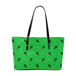 unicorn pattern green by JamColors Euramerican Tote Bag/Large (Model 1656)