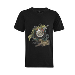 End Of Time Men's V-Neck T-shirt (USA Size) (Model T10)
