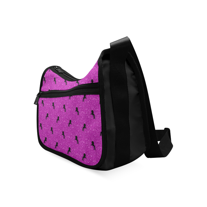 unicorn pattern pink by JamColors Crossbody Bags (Model 1616)