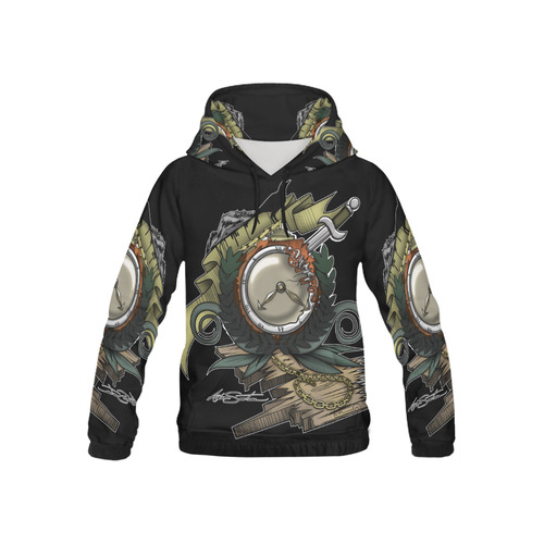 End Of Time All Over Print Hoodie for Kid (USA Size) (Model H13)