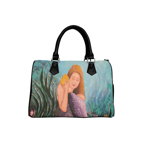 Mermaid Under The Sea Boston Handbag (Model 1621)