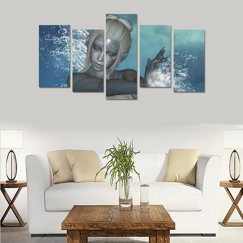 The fairy of water Canvas Print Sets E (No Frame)