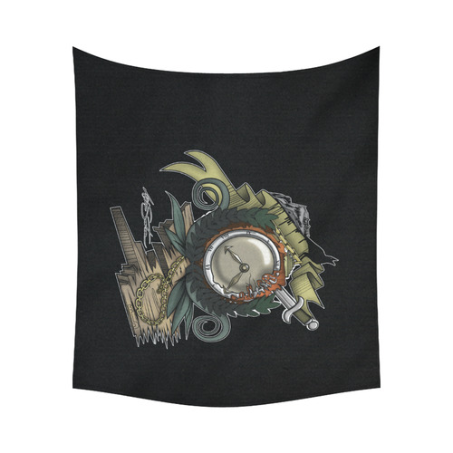 End Of Time Cotton Linen Wall Tapestry 60"x 51"