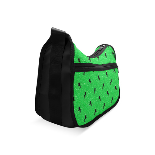 unicorn pattern green by JamColors Crossbody Bags (Model 1616)