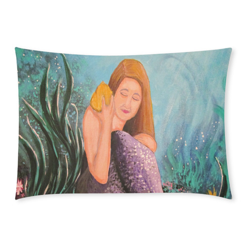 Mermaid Under The Sea Custom Rectangle Pillow Case 20x30 (One Side)
