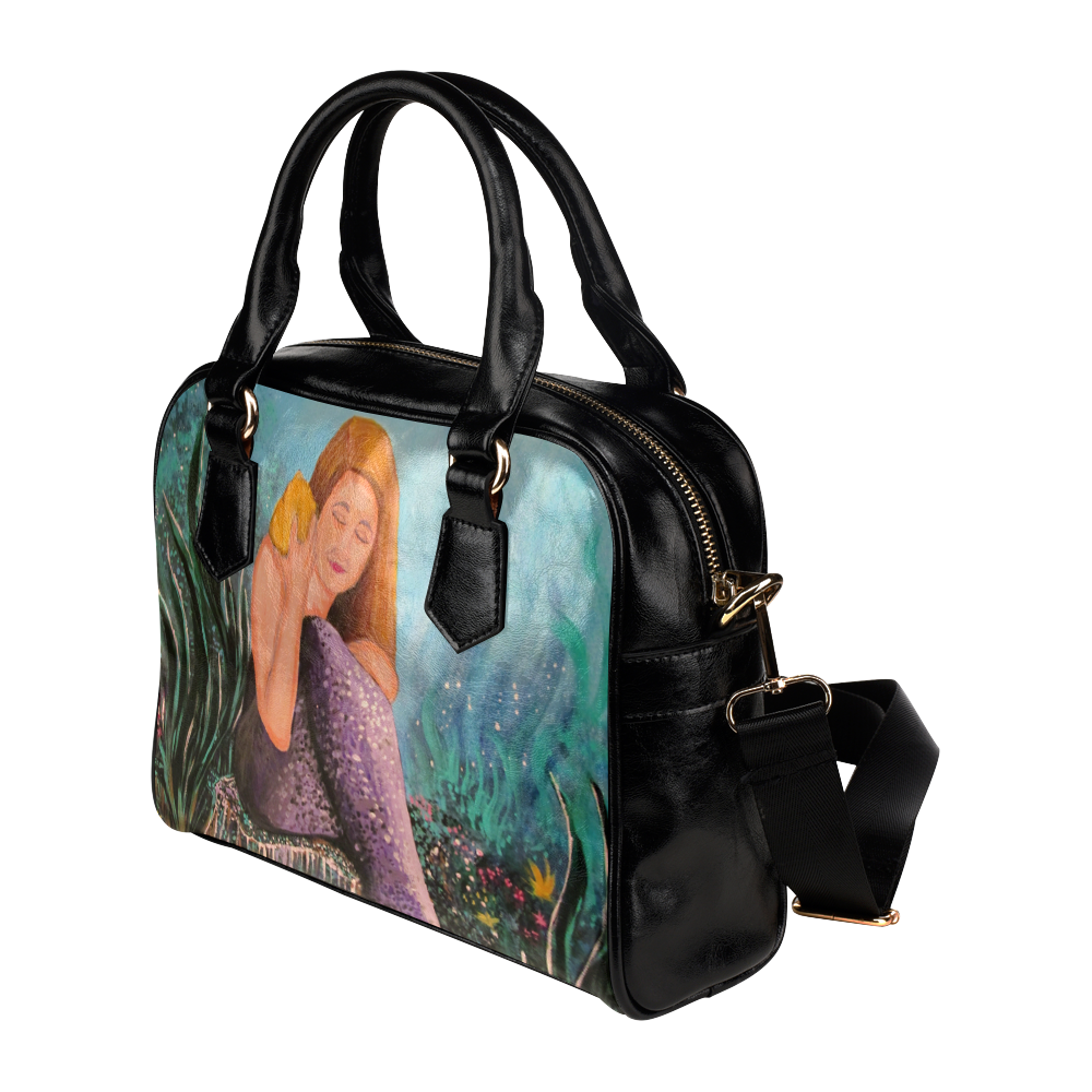 Mermaid Under The Sea Shoulder Handbag (Model 1634)