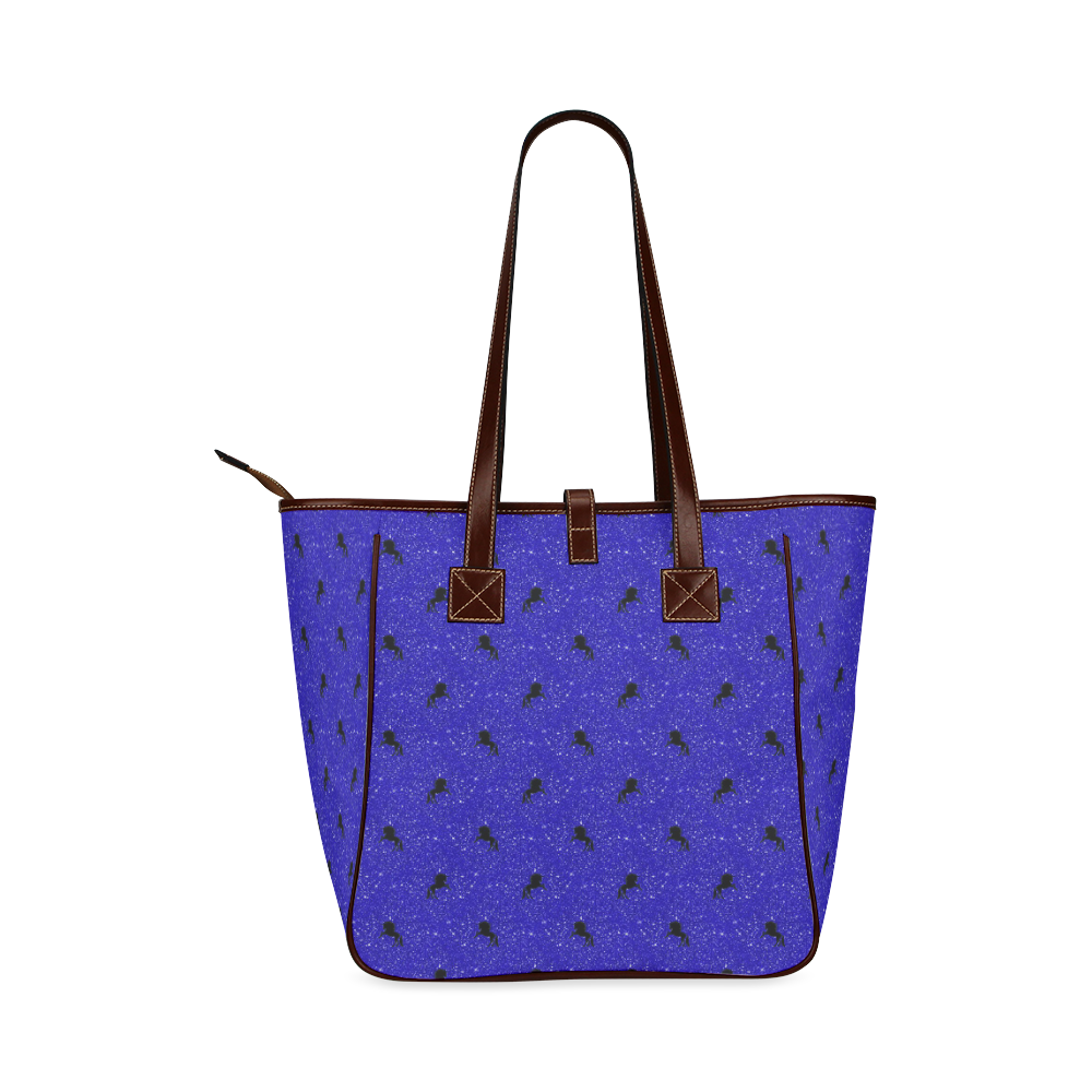unicorn pattern blue by JamColors Classic Tote Bag (Model 1644)