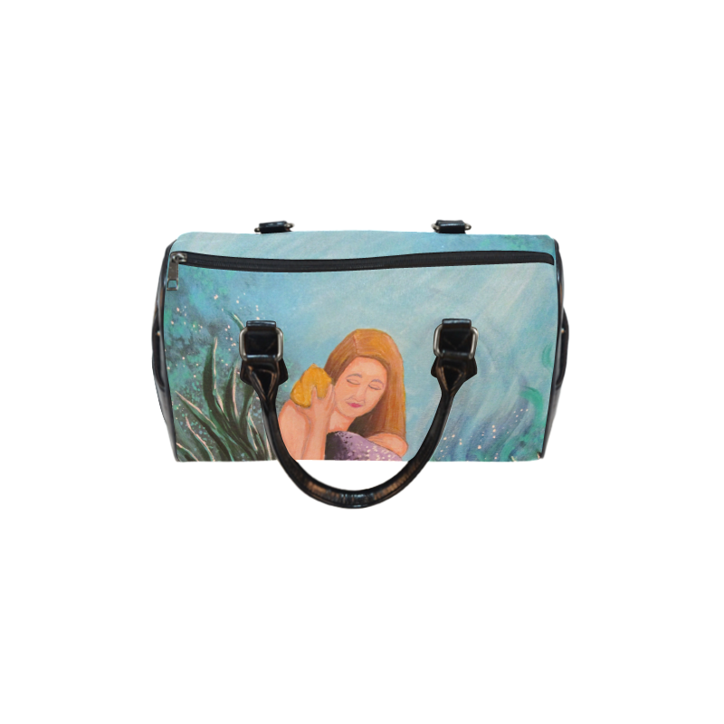 Mermaid Under The Sea Boston Handbag (Model 1621)