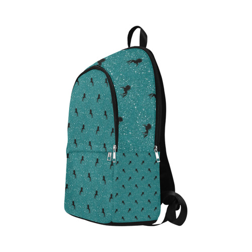unicorn pattern aqua by JamColors Fabric Backpack for Adult (Model 1659)