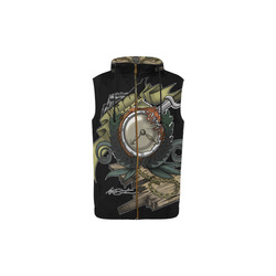 End Of Time All Over Print Sleeveless Zip Up Hoodie for Kid (Model H16)