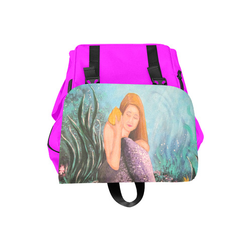 Mermaid Under The Sea Casual Shoulders Backpack (Model 1623)