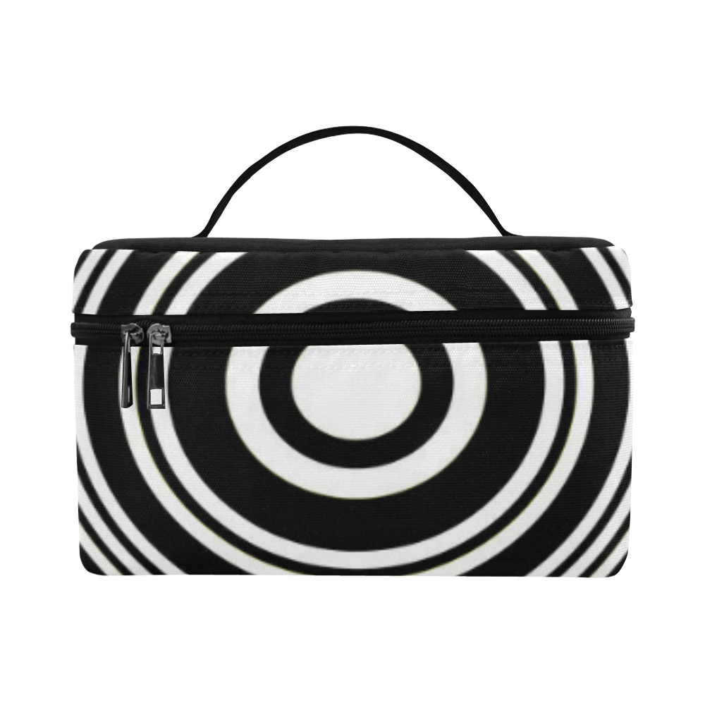 Concentric Circle Pattern Cosmetic Bag/Large (Model 1658)