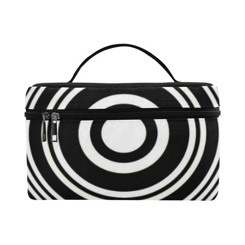 Concentric Circle Pattern Cosmetic Bag/Large (Model 1658)