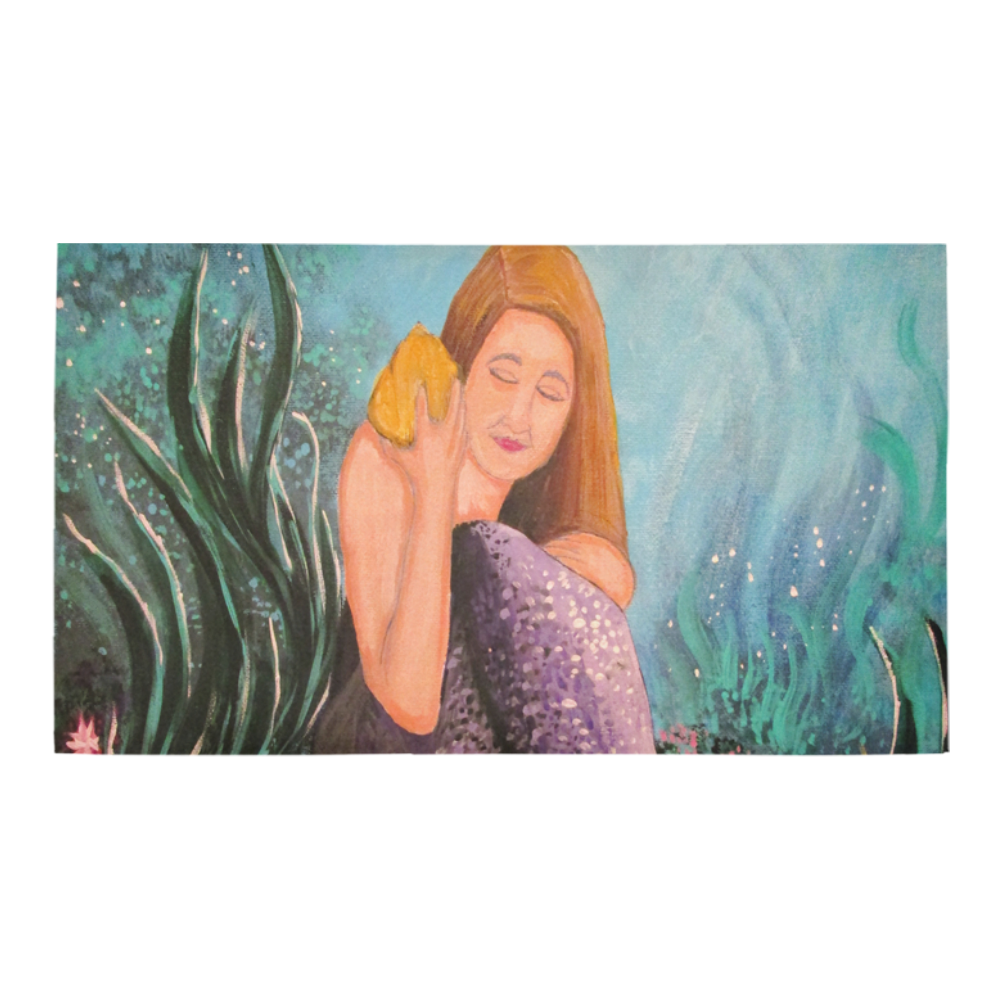Mermaid Under The Sea Bath Rug 16''x 28''