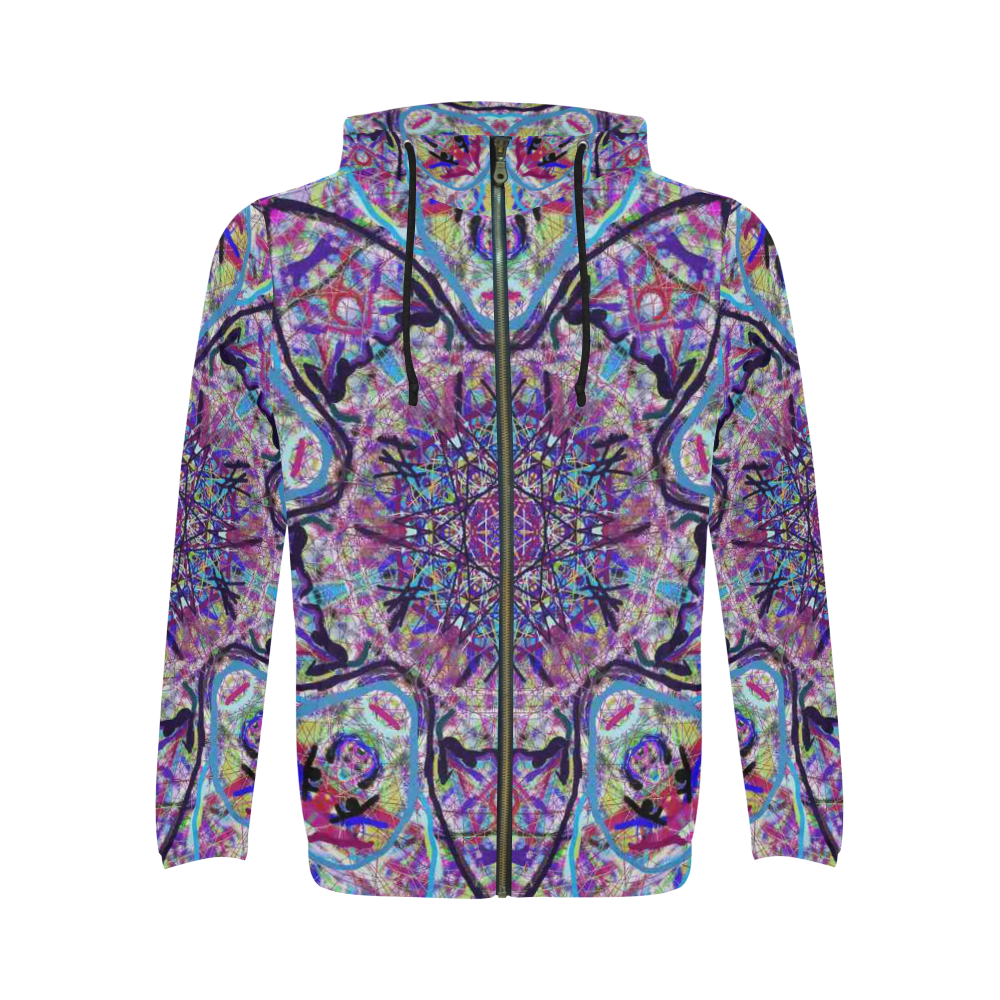 Thleudron  Dream Catcher All Over Print Full Zip Hoodie for Men (Model H14)