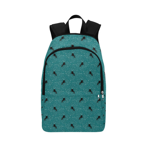 unicorn pattern aqua by JamColors Fabric Backpack for Adult (Model 1659)