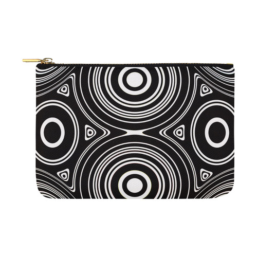 Concentric Circle Pattern Carry-All Pouch 12.5''x8.5''