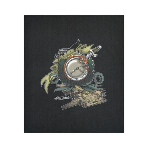 End Of Time Cotton Linen Wall Tapestry 51"x 60"