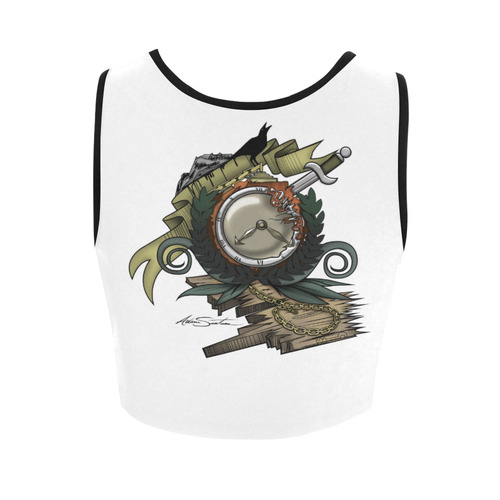End Of Time Women's Crop Top (Model T42)