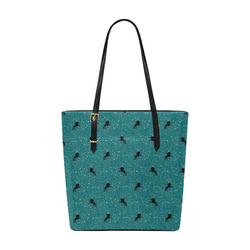 unicorn pattern aqua by JamColors Euramerican Tote Bag/Small (Model 1655)