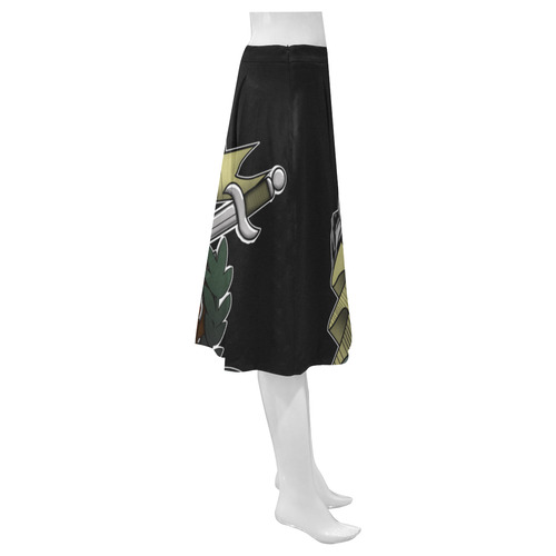 End Of Time Mnemosyne Women's Crepe Skirt (Model D16)