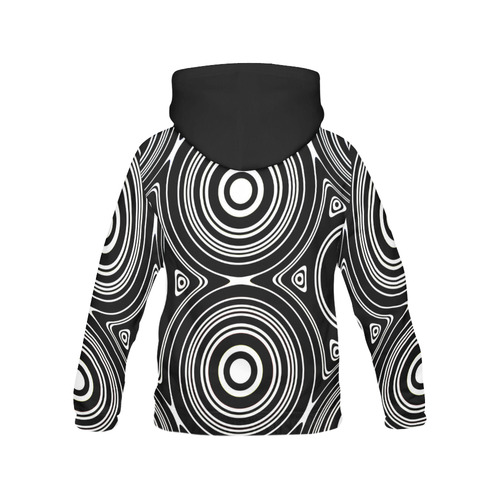 Concentric Circle Pattern All Over Print Hoodie for Men (USA Size) (Model H13)