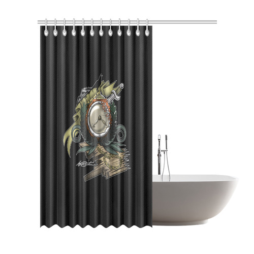 End Of Time Shower Curtain 72"x84"
